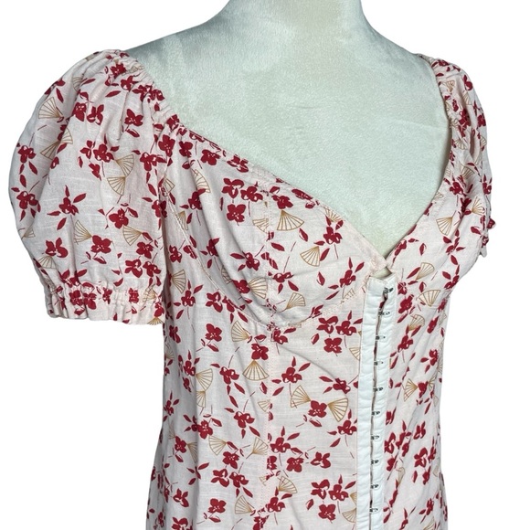 Urban Outfitters Britney Hook & Eye Mini Dress In Pink - Picture 3 of 10